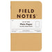 Field Notes Memo Book - Kraft 3 Pack - Plain