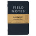 Field Notes Memo Book - Pitch Black 3 Pack - Ruled