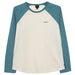 Women's Bailey LS Tee - Ecru/Ocean Blue