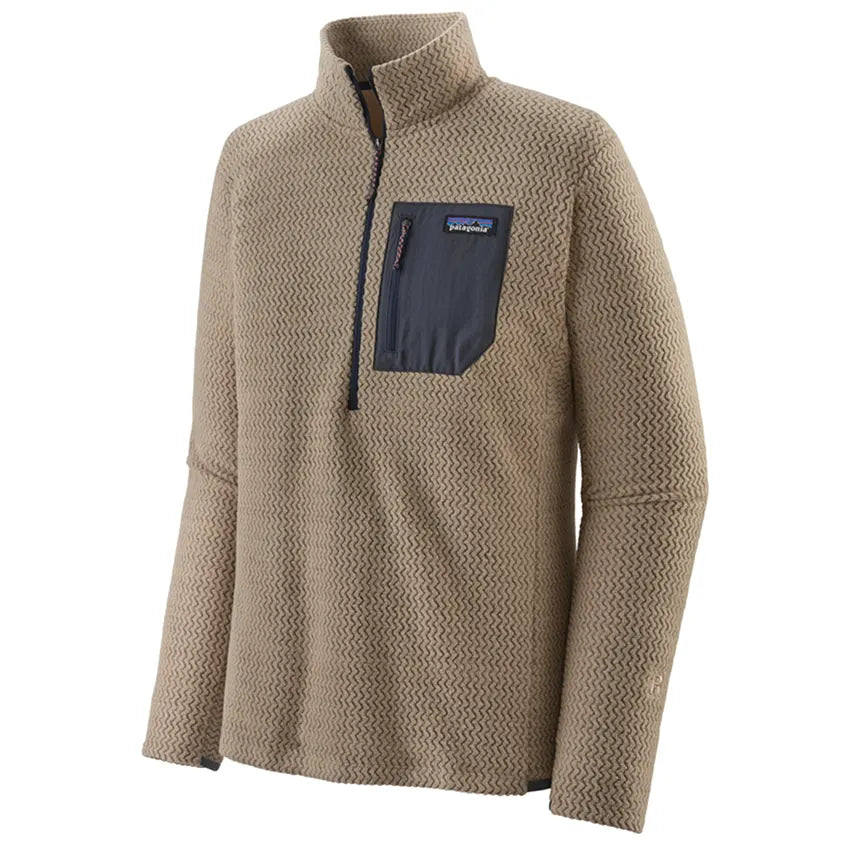 Patagonia - Men's R1 Air Zip Neck - Oar Tan – The Brokedown Palace