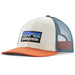 P-6 Logo LoPro Trucker Hat - White w/Redtail Rust