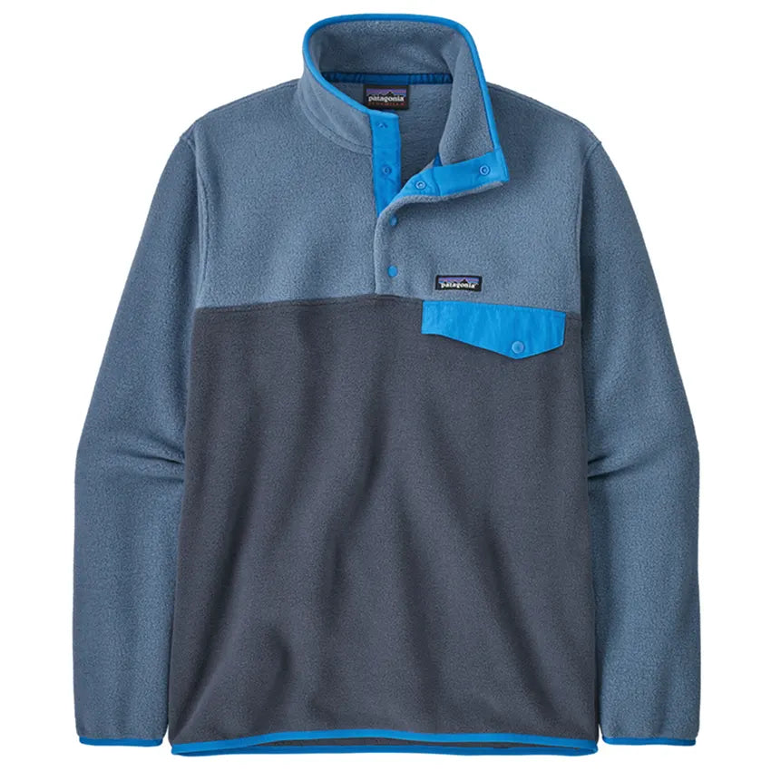 Patagonia - Men's LW Synchilla Snap-T Fleece Pullover - Smolder Blue ...