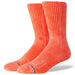 Icon Dye Crew Socks - Coral