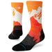 Out Of Range Light Wool Crew Socks - Orange