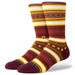 Windy Pine Crew Socks - Rust