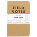 Field Notes Memo Book - Kraft 3 Pack - Ruled