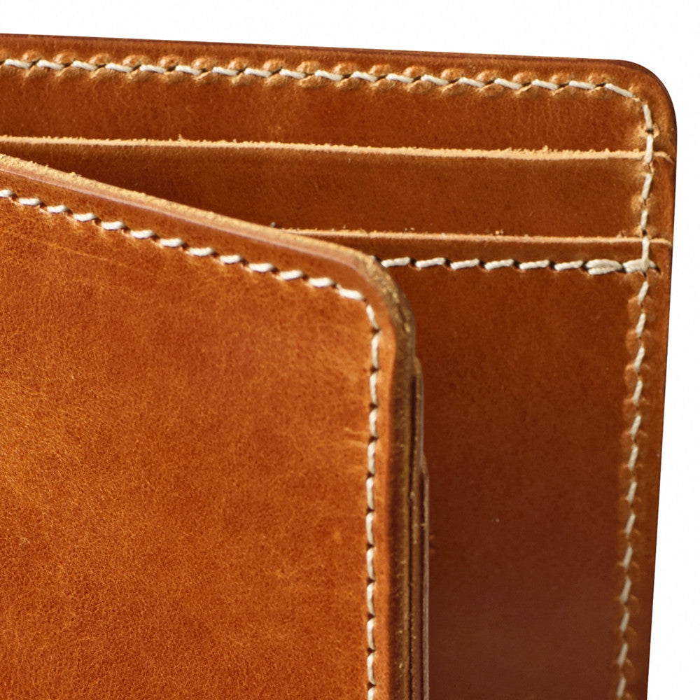 Fjallraven Ovik Card Holder - Leather Cognac